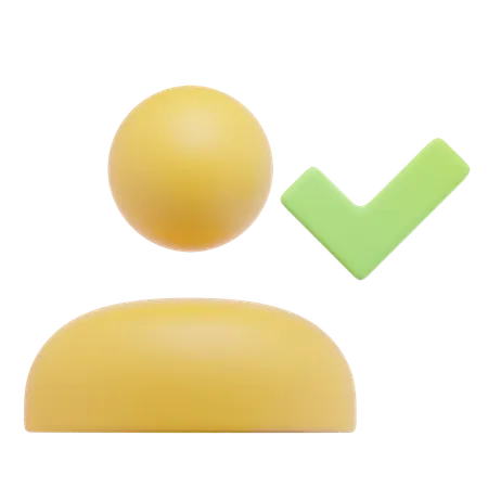 Check User  3D Icon