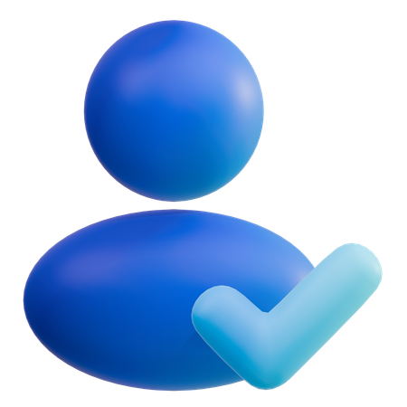 Check User  3D Icon