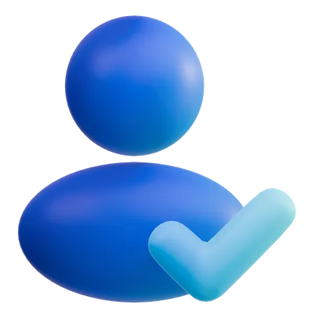 Check User  3D Icon