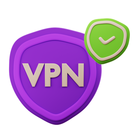 Check Vpn  3D Icon