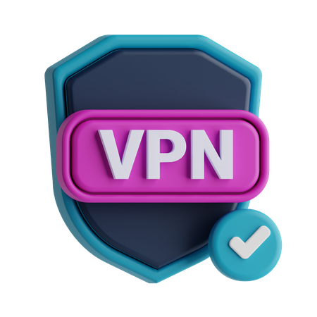 Check Vpn Secuirty  3D Icon