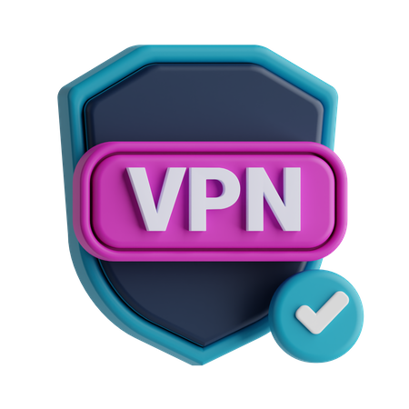 Check Vpn Secuirty  3D Icon