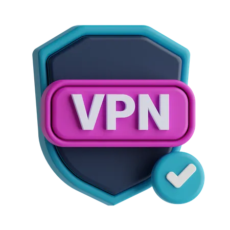 Check Vpn Secuirty  3D Icon