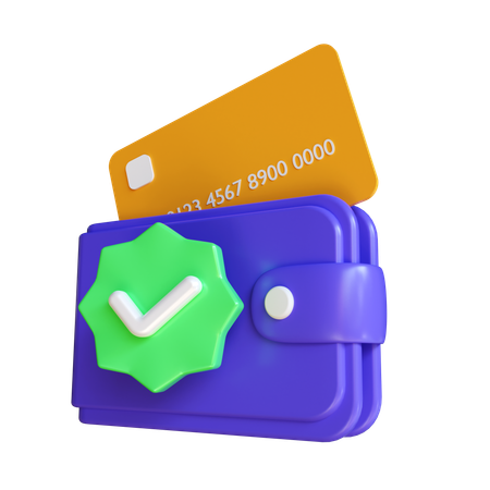 Check Wallet  3D Icon