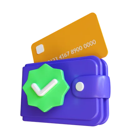 Check Wallet  3D Icon