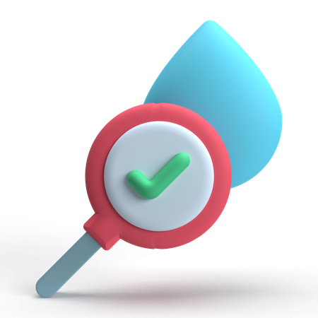 Check Water  3D Icon