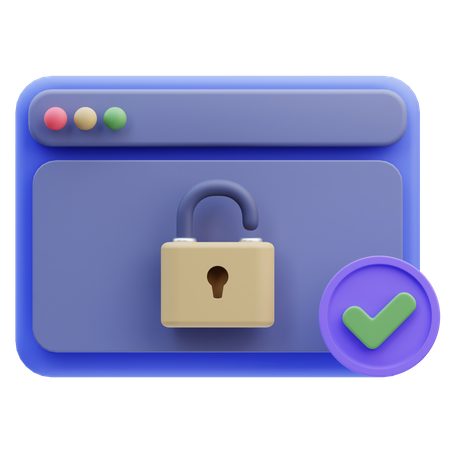 Check Website Security  3D Icon