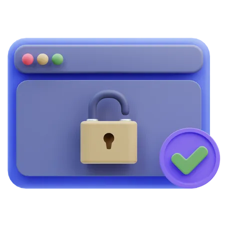 Check Website Security  3D Icon