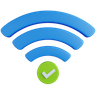 3d wifi check logo