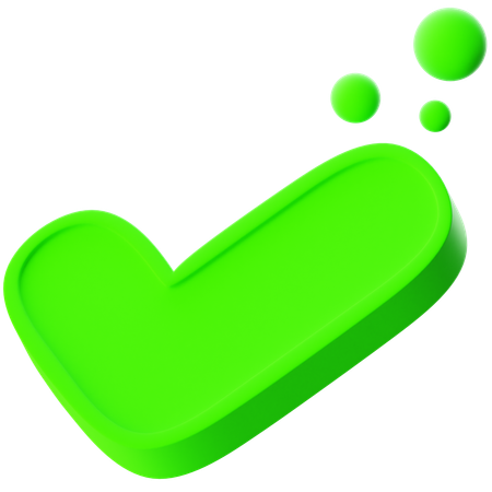 Check With Sparkle  3D Icon