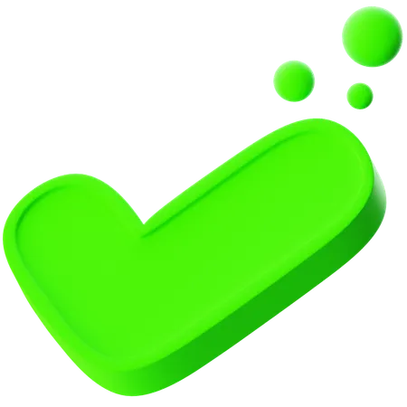 Check With Sparkle  3D Icon