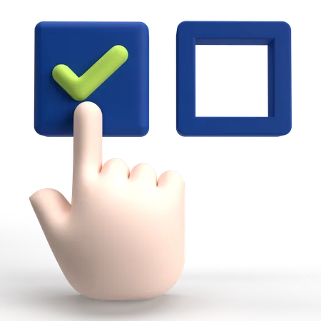 Checkbox  3D Icon