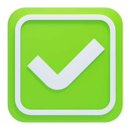 Checkbox  3D Icon