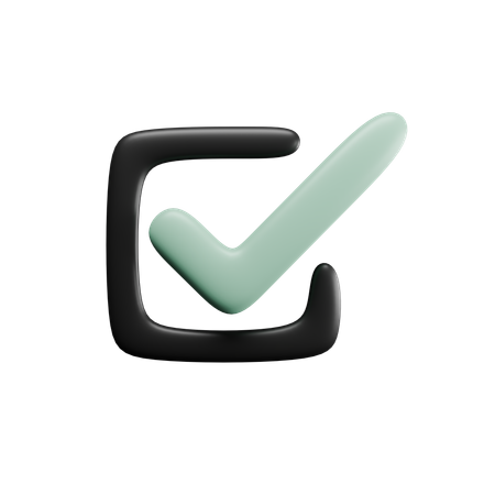 Checkbox  3D Icon