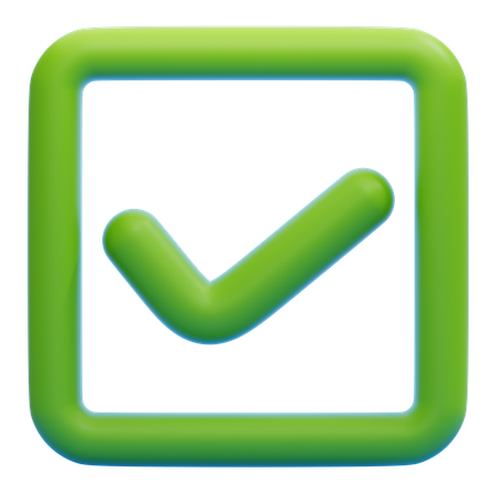Checkbox  3D Icon