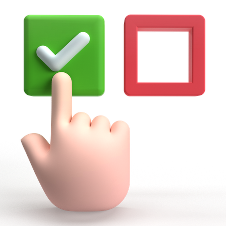 Checkbox  3D Icon