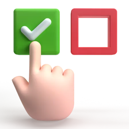 Checkbox  3D Icon
