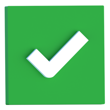 Checkbox  3D Icon