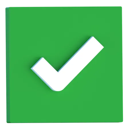 Checkbox  3D Icon