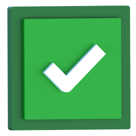 Checkbox  3D Icon