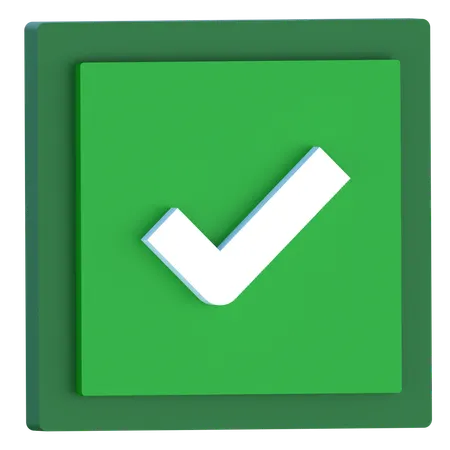 Checkbox  3D Icon