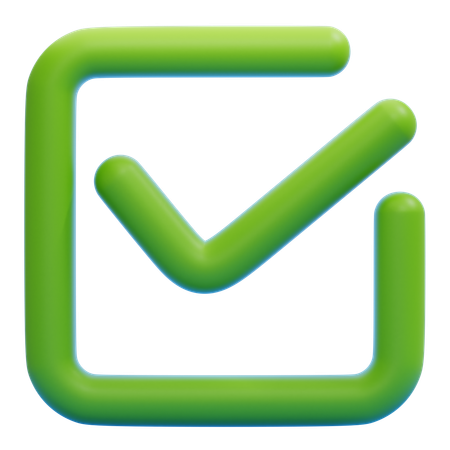 Checked  3D Icon