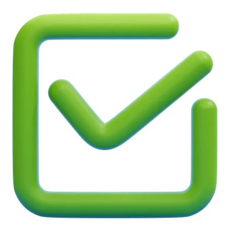 Checked  3D Icon