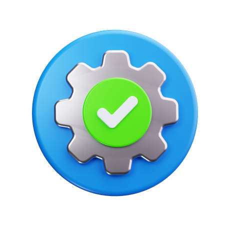Checked Badge  3D Icon
