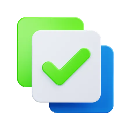 Checked Box  3D Icon