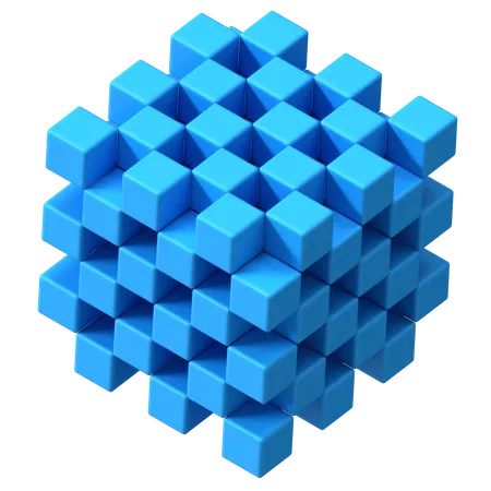 Checker-Würfel  3D Icon