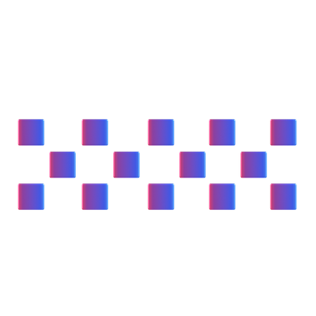 Checkerboard  3D Icon