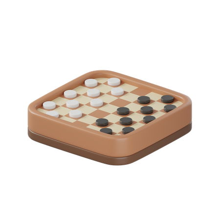 Checkers  3D Icon