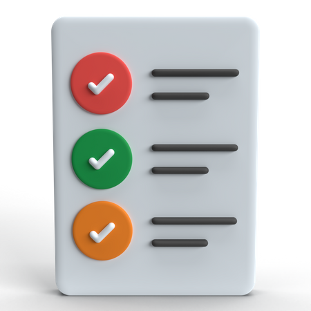 Checking  3D Icon