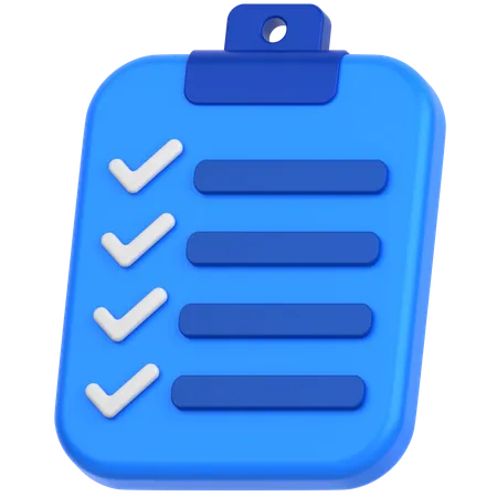 Checklist  3D Icon