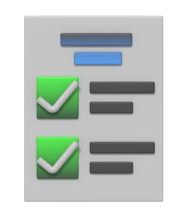 Checklist  3D Icon