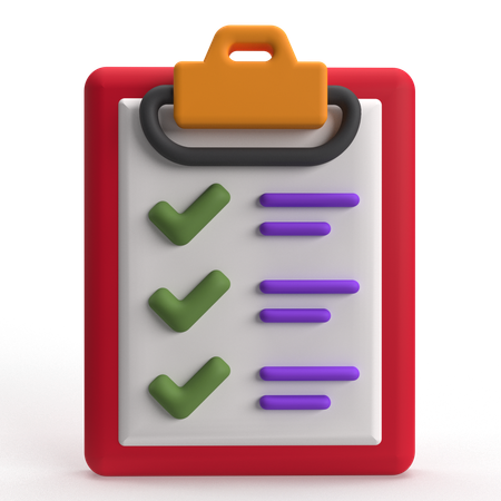 Checklist  3D Icon