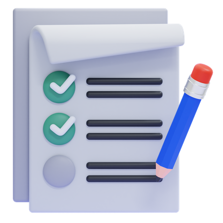 Checklist  3D Icon