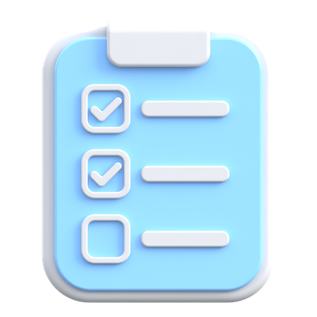 Checklist  3D Icon