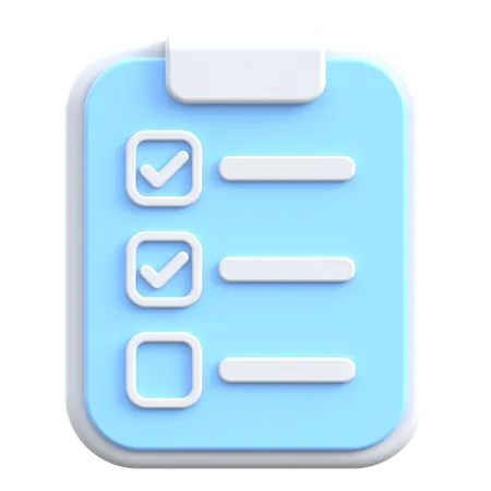 Checklist  3D Icon