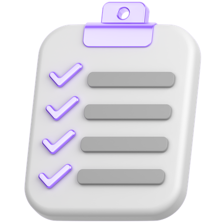 Checklist  3D Icon