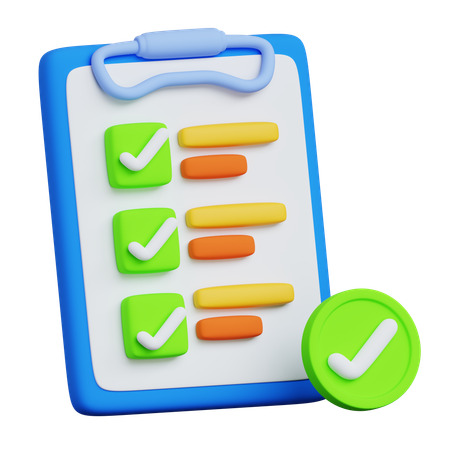 Checklist  3D Icon
