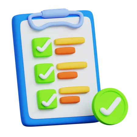 Checklist  3D Icon