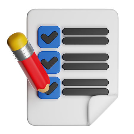 Checklist  3D Icon