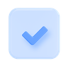 checklist 3d logo