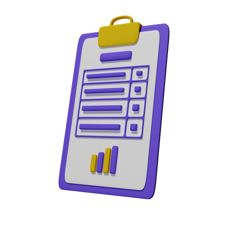 Checklist  3D Icon