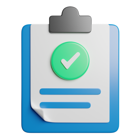Checklist  3D Icon
