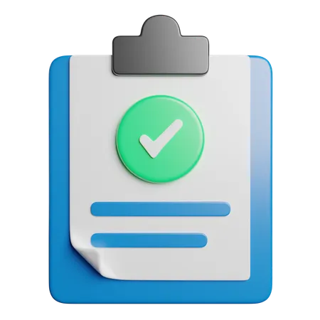 Checklist  3D Icon