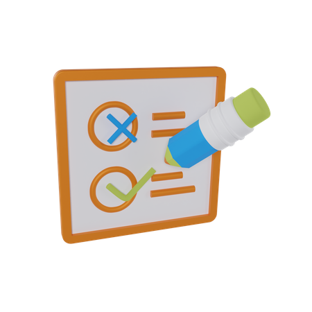 Checklist  3D Icon