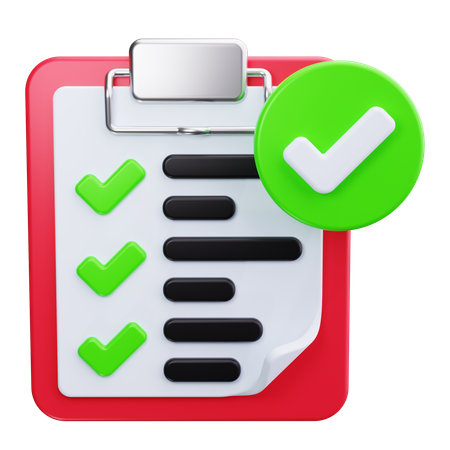 Checklist  3D Icon