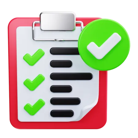 Checklist  3D Icon